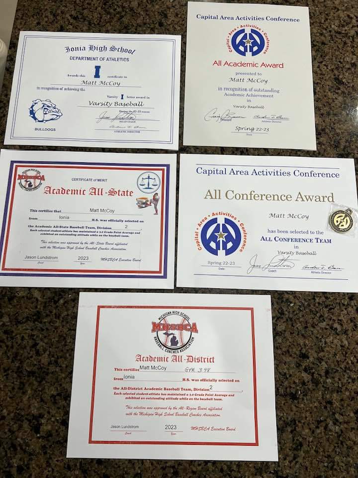 Congratulations to <a href="/mattmccoy_5/">Matthew McCoy</a>  all conference honors. Keep it rolling Warriors! <a href="/Raymo0055/">Coach Raymo</a>