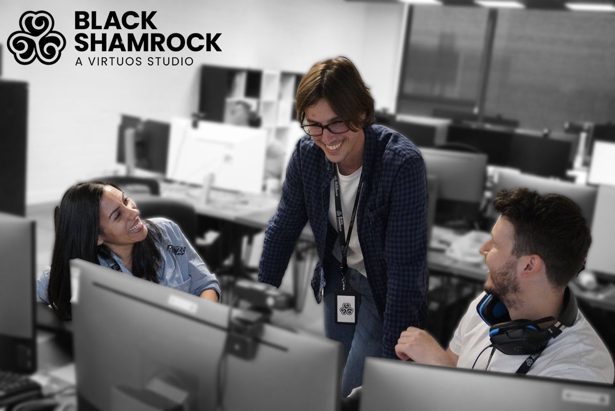 We are continuing to grow here at Black Shamrock - A Virtuos Studio. Come join us and let’s create some special experiences through AAA gaming🎮❤️ 
#gamedev #hiring #jobsfairy #ireland #dublin #growing #team