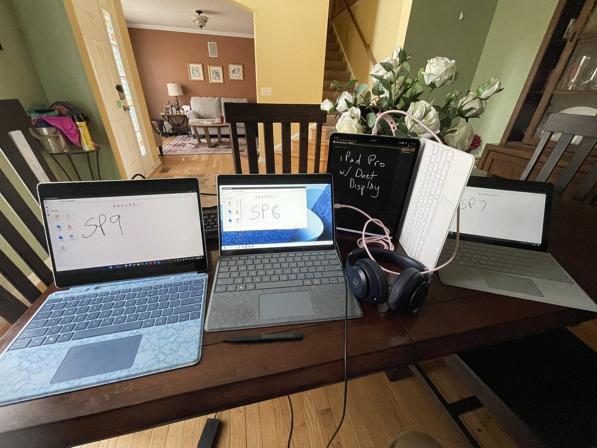 @surface 3 generations and a secondary touch display with @duetdisplay