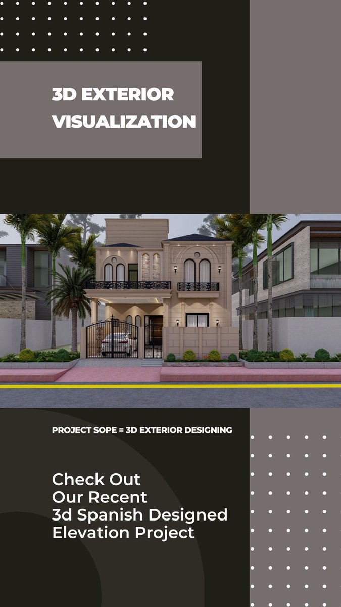 F_Architectss's tweet image. Spanish Elevation Design 🏠