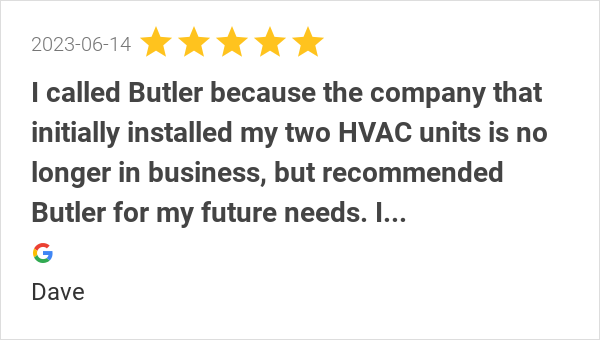 Butler Heating, Air Conditioning & Plumbing tweet media