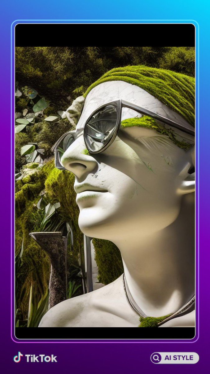 070502lWright's tweet image. Played with AI #greengoddess #innature