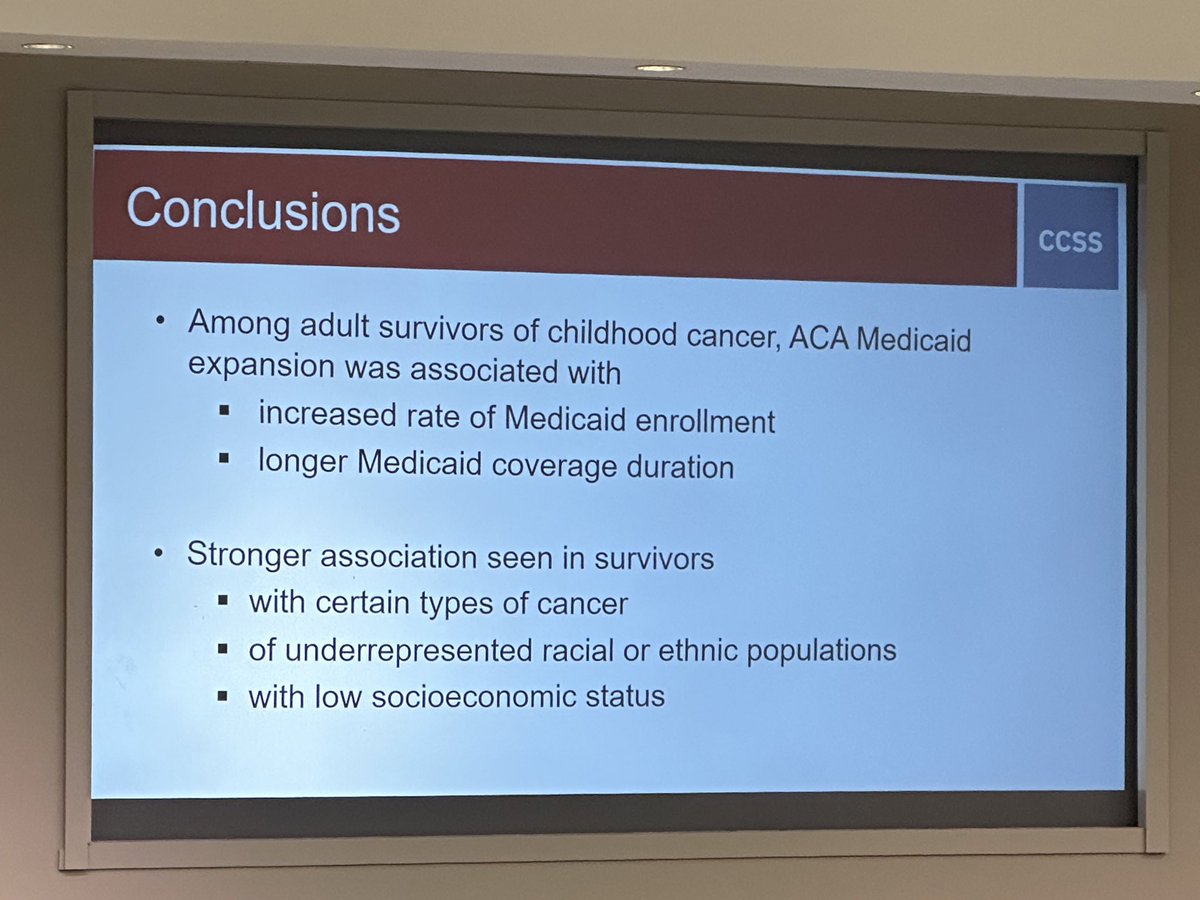 Jordan Gilleland Marchak, PhD, ABPP (@jordangmarchak) on Twitter photo Survivors of #childhoodcancer benefit from #Medicaid expansion—especially Black & Hispanic survivors. Health disparities will only continue to grow without insurance to cover late-effects surveillance.
Amazing work from <a href="/XuJi2022/">Xu Ji, PhD, MSPH</a>
showing NEED for #Medicaid expansion in GA 🍑 Survivors of #childhoodcancer benefit from #Medicaid expansion—especially Black & Hispanic survivors. Health disparities will only continue to grow without insurance to cover late-effects surveillance.
Amazing work from <a href="/XuJi2022/">Xu Ji, PhD, MSPH</a>
showing NEED for #Medicaid expansion in GA 🍑