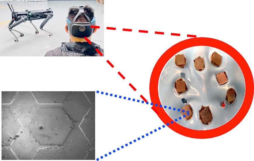 Shahsquatch's tweet image. 1/7 🧠+💻=🤖 Control robots with your MIND! Researchers at @UTSEngage are revolutionizing brain-machine interfaces (BMIs) with three-dimensional graphene sensors. No more wet sensors, hello dry sensors! #MindControlTech #AI #BCI🔮