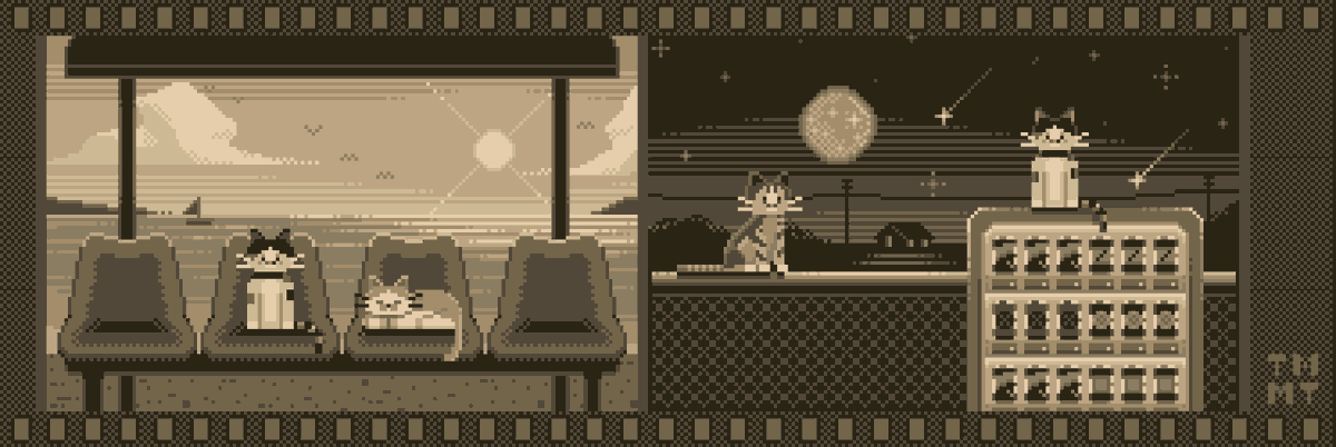 manytle's tweet photo. Special Drop on @exchgART 

😺📷🎞️ Cat Vibe 08 : Day and Night 🌞🌛

List for Free
34 eds : 1 Collector

Collect at
https://t.co/SXWI2DRH3M

Hope you love and enjoy with my art.

#SolanaNFT #pixelart https://t.co/6ByiSV2Ryw