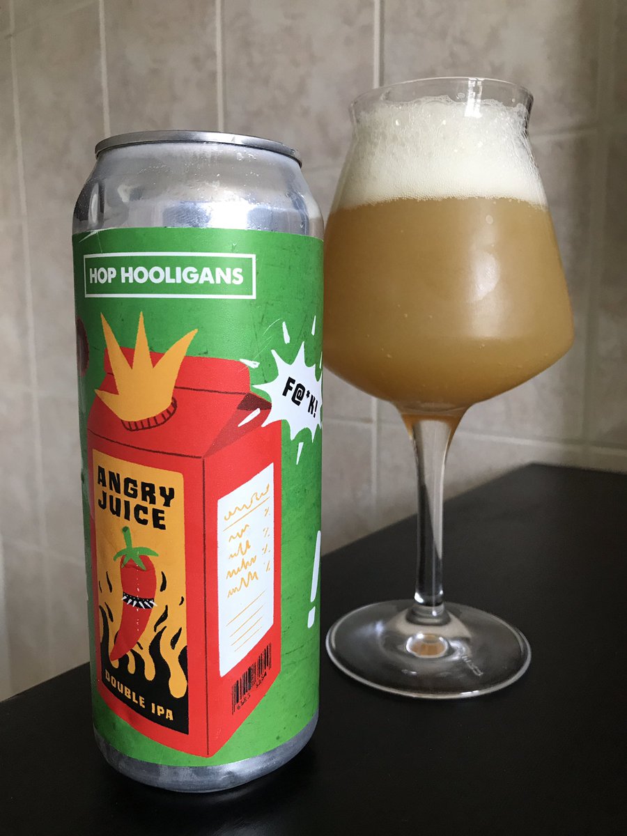 Même valise, même problème... 🇷🇴 ✈️ 🇨🇭 

Angry Juice de Hop Hooligans, double IPA 🌶