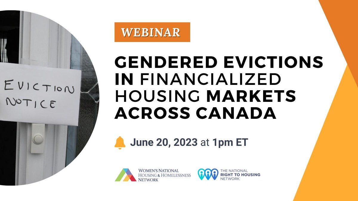 Women's National Housing & Homelessness Network (@wnhhnetwork) on Twitter photo 📢NEXT WEEK: Join our #webinar with the <a href="/R2HNetwork/">National Right to Housing Network</a> as we discuss how the financialization of housing disproportionately affects marginalized women & gender-diverse ppl.
Learn about rights-based solutions & how we can get there.
➡️RSVP: shorturl.at/dhDQ3 📢NEXT WEEK: Join our #webinar with the <a href="/R2HNetwork/">National Right to Housing Network</a> as we discuss how the financialization of housing disproportionately affects marginalized women & gender-diverse ppl.
Learn about rights-based solutions & how we can get there.
➡️RSVP: shorturl.at/dhDQ3