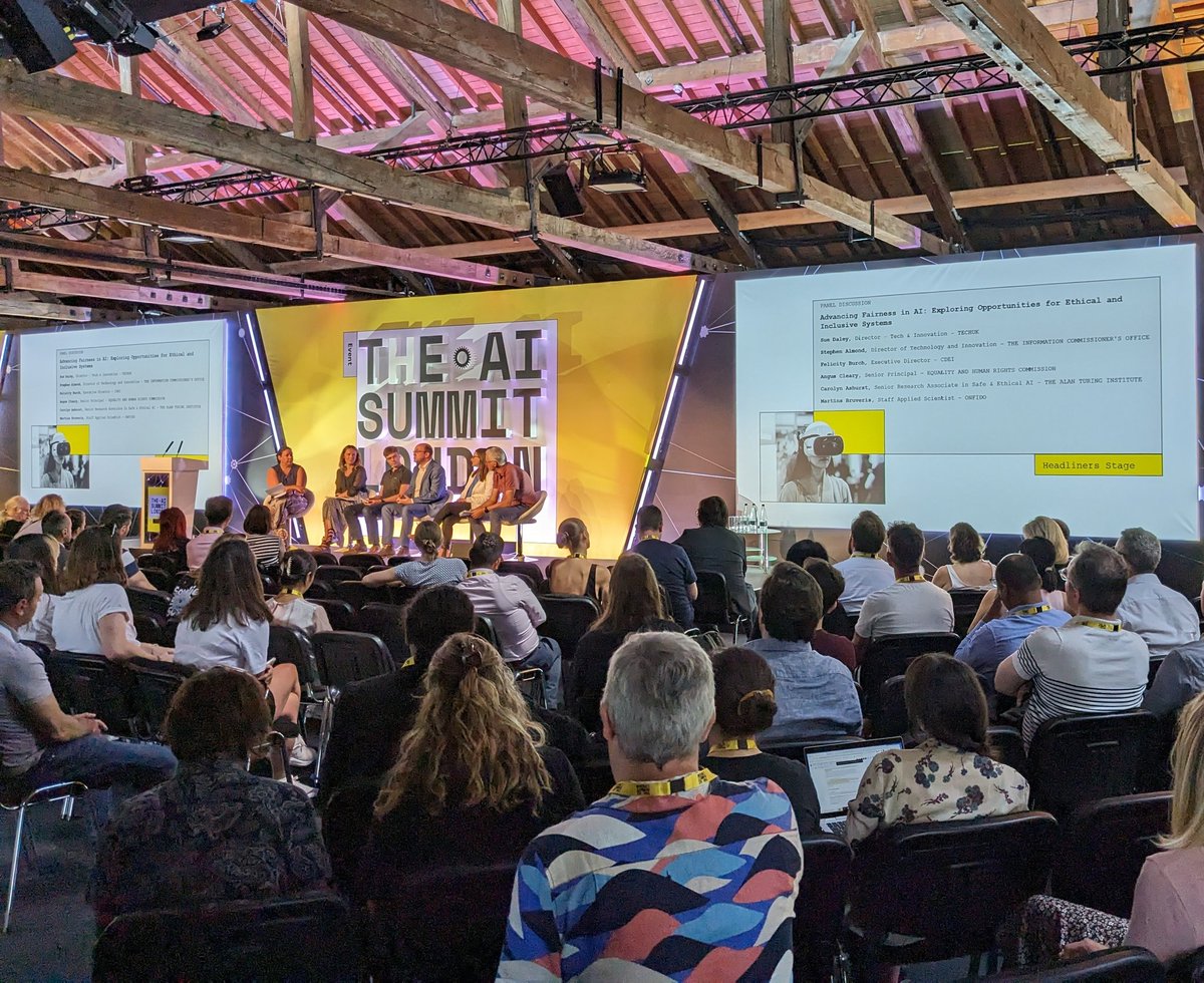 Panel discussion at #aisummit in London, UK on the challenges around ethical and inclusive use of AI in multiple industries.

Key point: demographics data required but often difficult to obtain.