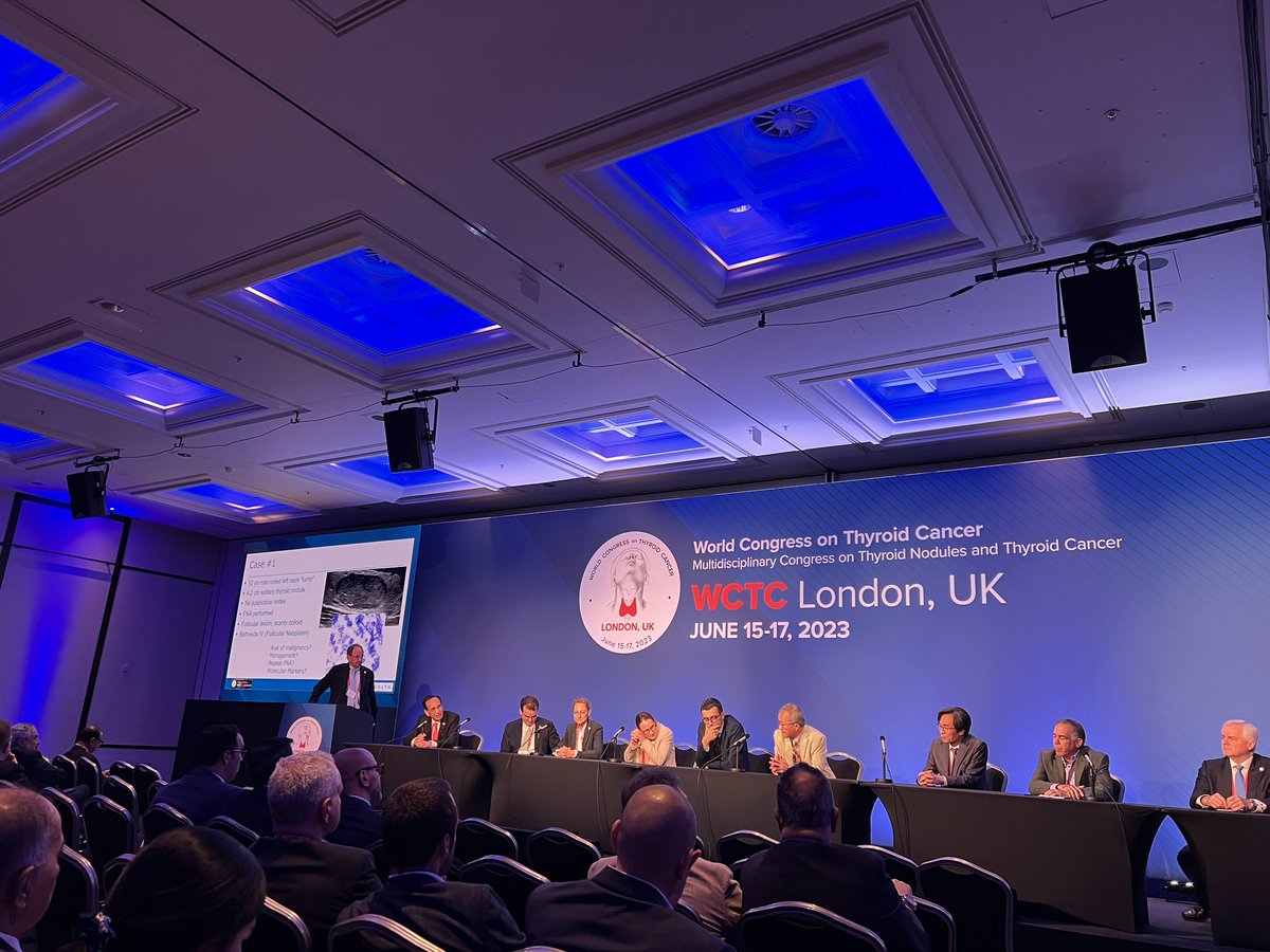 Big panel discussion on treatment for thyroid cancer. It’s like an international MDT #worldcongressthyroidsurgery