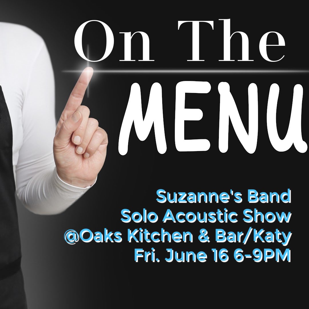Local folks don’t miss this opportunity to catch a live show in your area tomorrow night! #suzannesband #katy #localrestaurants #music