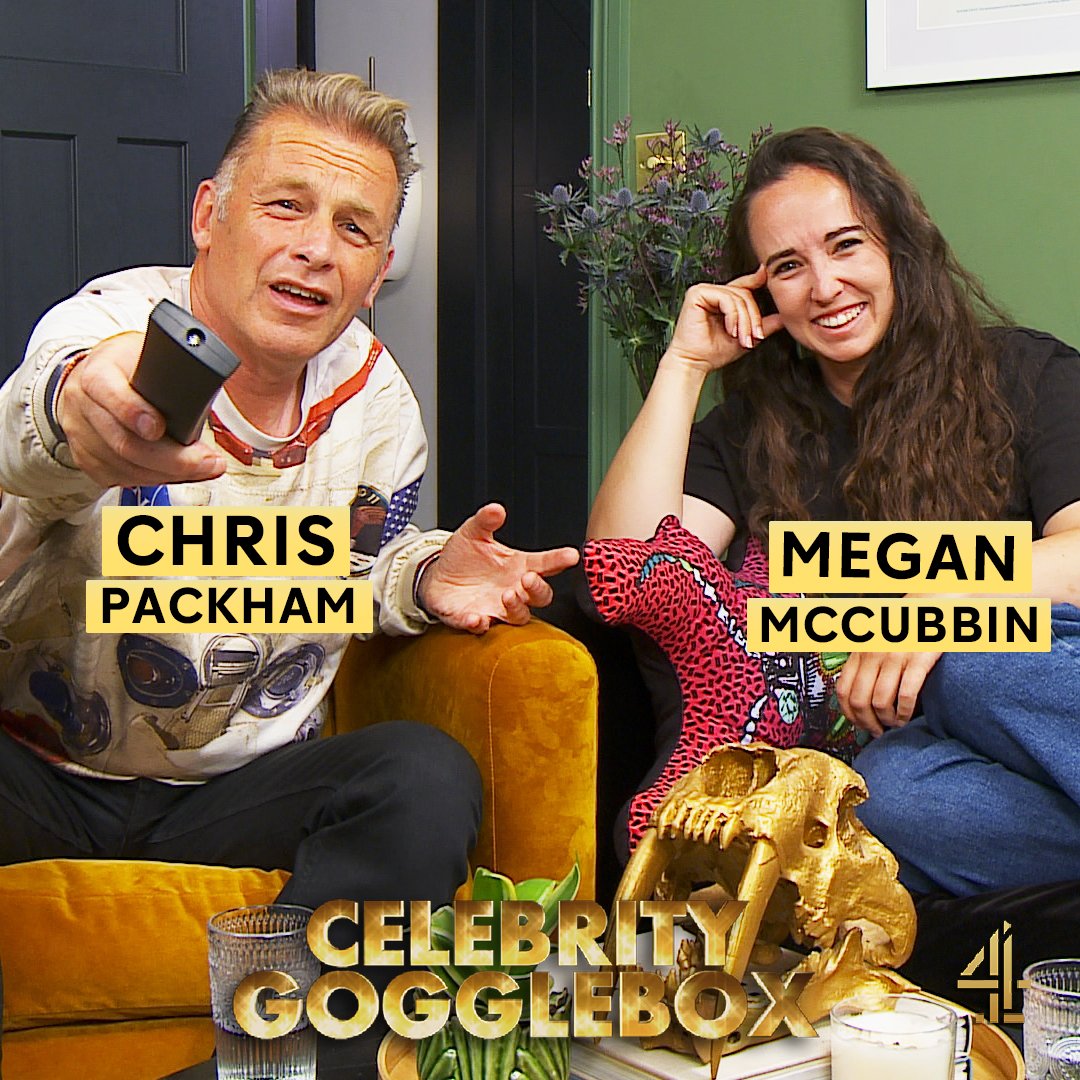 Watching animals is in their nature, but now all eyes are on @ChrisGPackham and @MeganMcCubbin!

Catch them on #CelebrityGogglebox tomorrow at 10pm, @Channel4 📺👀⭐️🙌