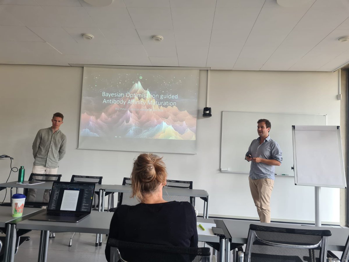 TimothyPJenkins's tweet image. 🎉 Congratulations to Oliver Morell for defending his #BSc thesis with the top grade of 12! 🎓🥳
Oliver's thesis focused on enhancing antibody affinity maturation using #BayesianOptimisation (BO) models.
@DigBioLab @CAT4Science @DTUbioengineer @DTUtweet