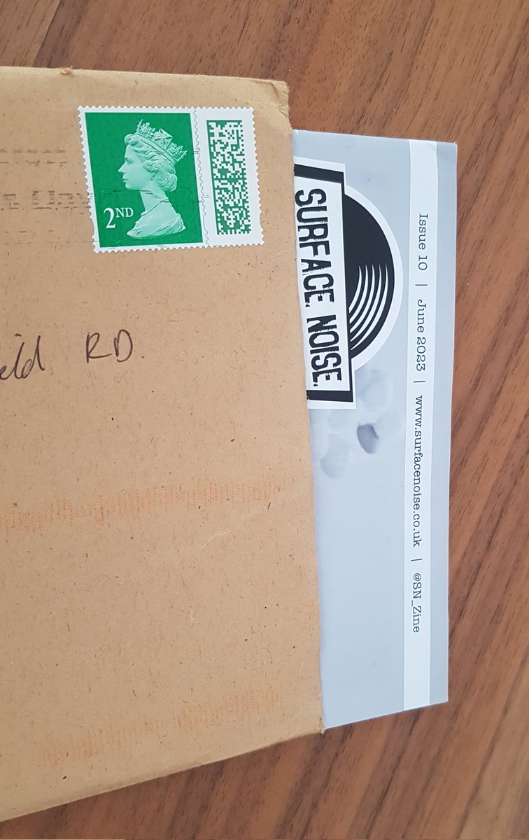 _efbas's tweet photo. The envelope on my copy of @SN_Zine had been slit open, which means that the postman was very keen to read about @flinch_music and @ToodlesBand https://t.co/MvE4tiqTSe