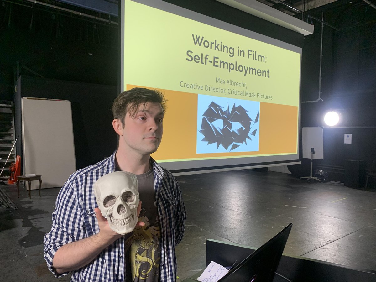 MaxCriticalMask's tweet image. When you ask a #horror #filmmaker in to inspire the next generation... #filmschool #London