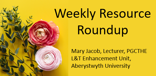 I'm sure I'll find something more to add as soon as this posts, but here's this week's #WeeklyResourceRoundup wordpress.aber.ac.uk/e-learning/202… #AberPGCTHE