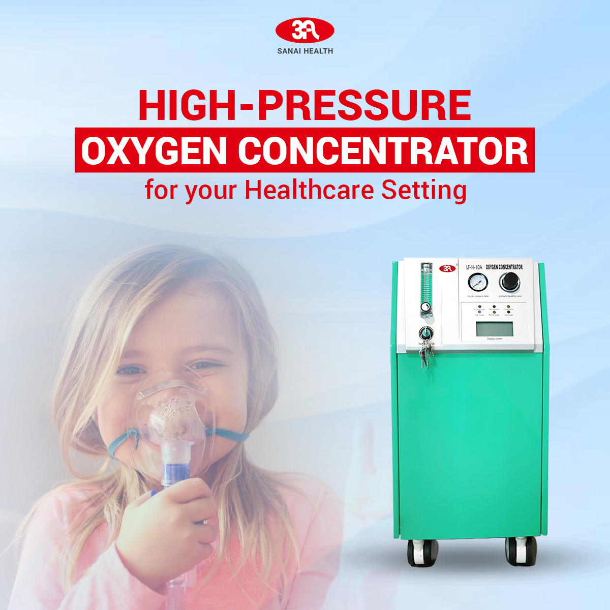 SanaiHealth's tweet image. Hospital care made easy with LF-H-10A.
Supply high pressure of 10 LPM concentrated oxygen to 5 patients at a time. Get this device at a great price from Sanai Health.

//bit.ly/3Nwh8wc

#OxygenTherapy #3ASanaiHealth #OxygenConcentrators #OxygenCylinder