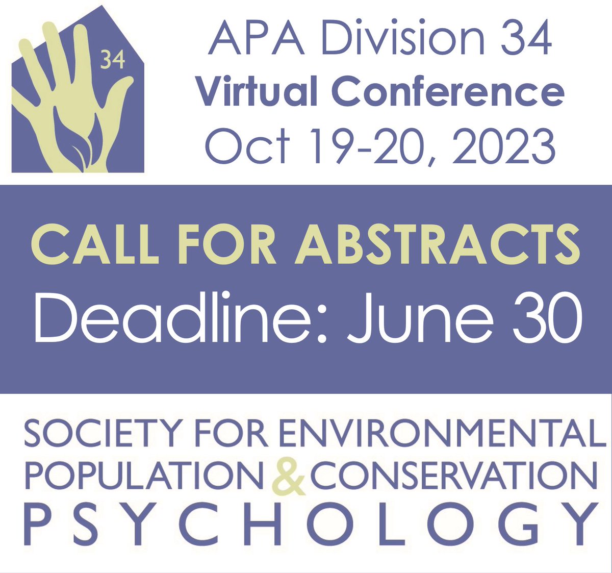 Division 34’s 2nd annual conference will be held October 19-20th, 2023:
From Local to Global: Diverse Perspectives on Social, Environmental, and Individual Well-Being.

Join us as we explore the latest insights in the field!  

Submit:
uchicago.co1.qualtrics.com/jfe/form/SV_4Z…