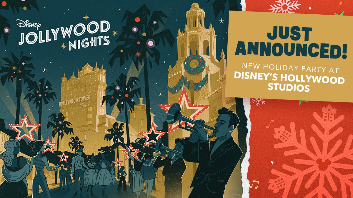 Announcing a new holiday party coming to Disney’s Hollywood Studios, Mickey’s Very Merry Christmas Party dates and more at @WaltDisneyWorld! Take a look and start planning your holiday trip. #HalfwaytotheHolidays #JollywoodNights 🎁 🎄 ❄️ di.sn/6012ONT8j