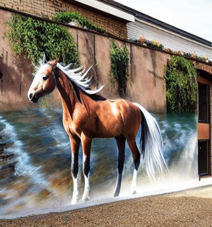@ralphlentjes I happen to have this random horse mural from ScribbleDiffusion