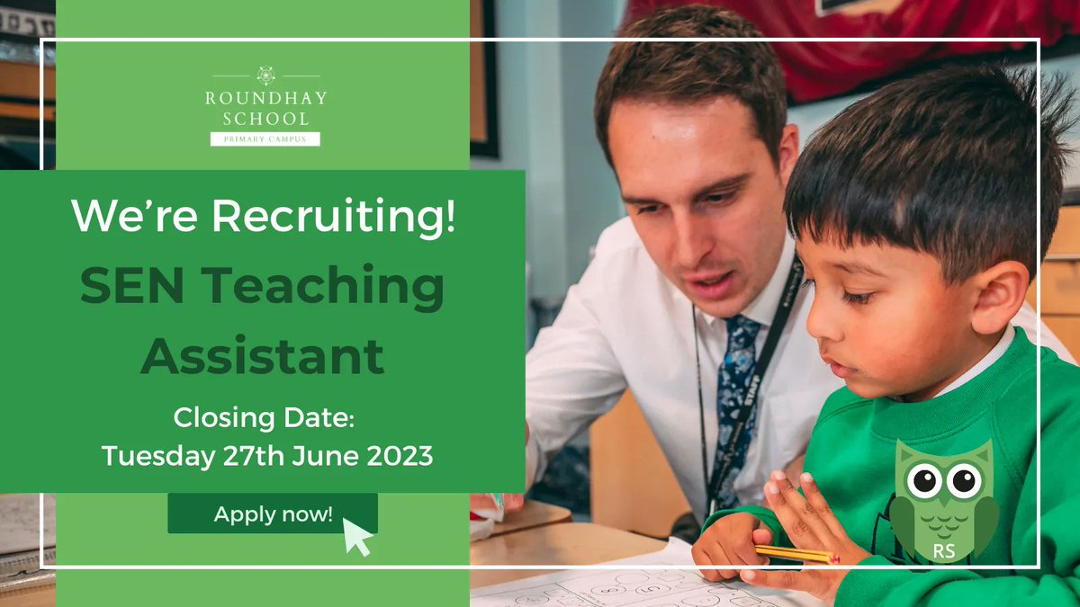 Looking for a new, exciting job opportunity? We’re hiring!

🔗 Find out more and apply: bit.ly/RoundhayVacanc…