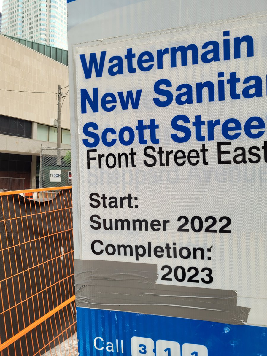 ADJNumbers's tweet photo. Infrastructure project behind schedule? Have you tried duct taping over the overdue completion date? Problem solved! https://t.co/MAd1wiHHKA