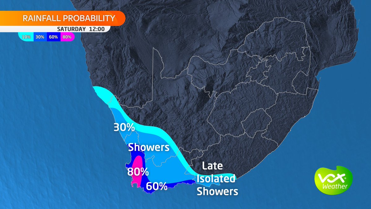 VoxWeatherZa's tweet image. LONG WEEKEND WEATHER MAPS and WARNINGS - 16 to 18 June 2023

IMPACT-BASED WARNING:

🟡Yellow L2: Wind and waves resulting  between Saldanha Bay and  Cape Agulhas, as well as between Mazeppa Bay and Port  Edward.

💚Stay safe and enjoy the family time! 💚
#voxweather  #coldfronts