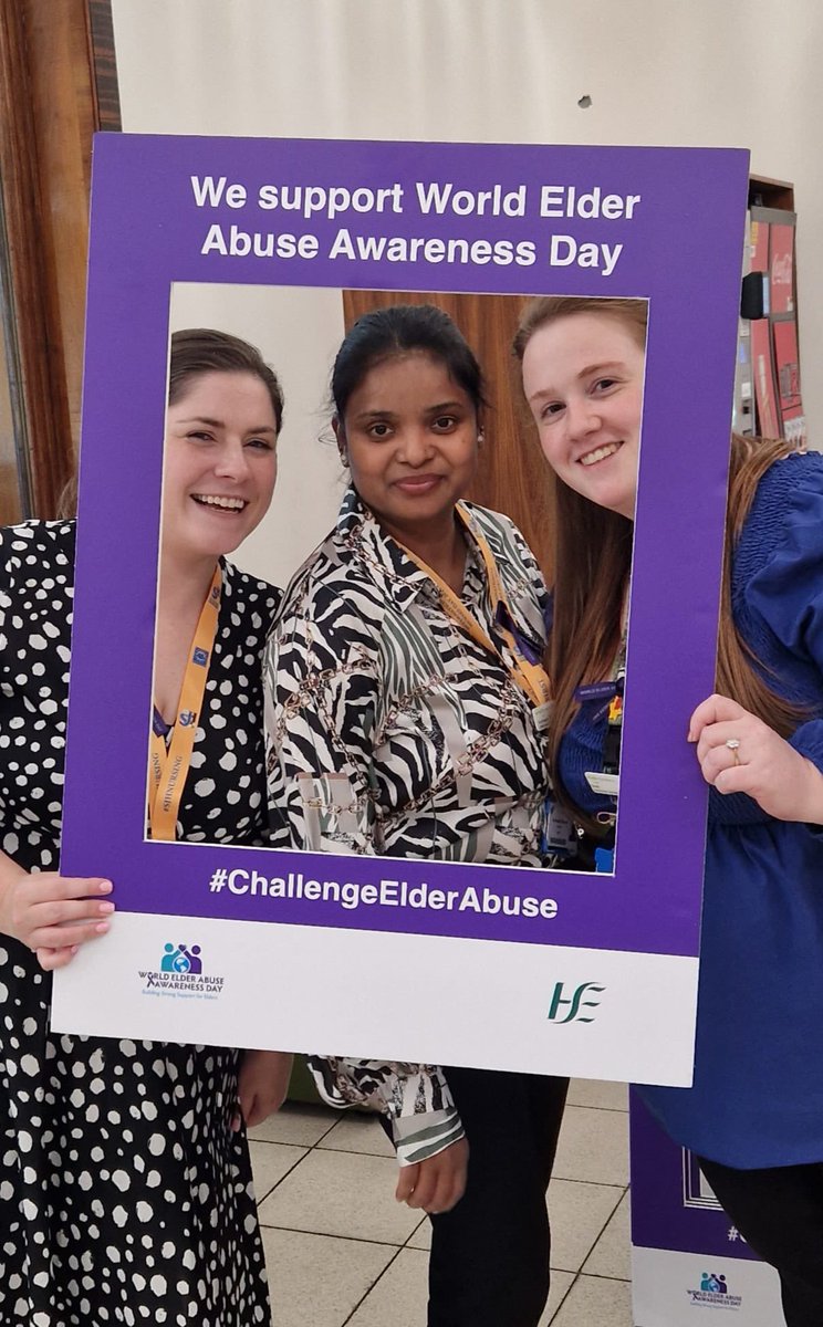 The team is @TCD_SNM for World Elder Abuse Awareness Day. It is time to educate yourself and others about #ElderAbuse, expose ageist ideas and norms and promote resources and services to support older people and their choices. 

 #HearMeSupportMe #ChallengeElderAbuse #WEAAD2023