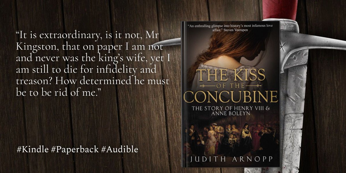 'The Kiss of the Concubine is now among my ‘go-to’ books that I will read again and again. Even this review does not do it justice. Simply put… get this book. It is stunning. A must-read!'

mybook.to/tkoc2 

 #AnneBoleyn  #Tudors #historical 
ALSO ON AUDIBLE