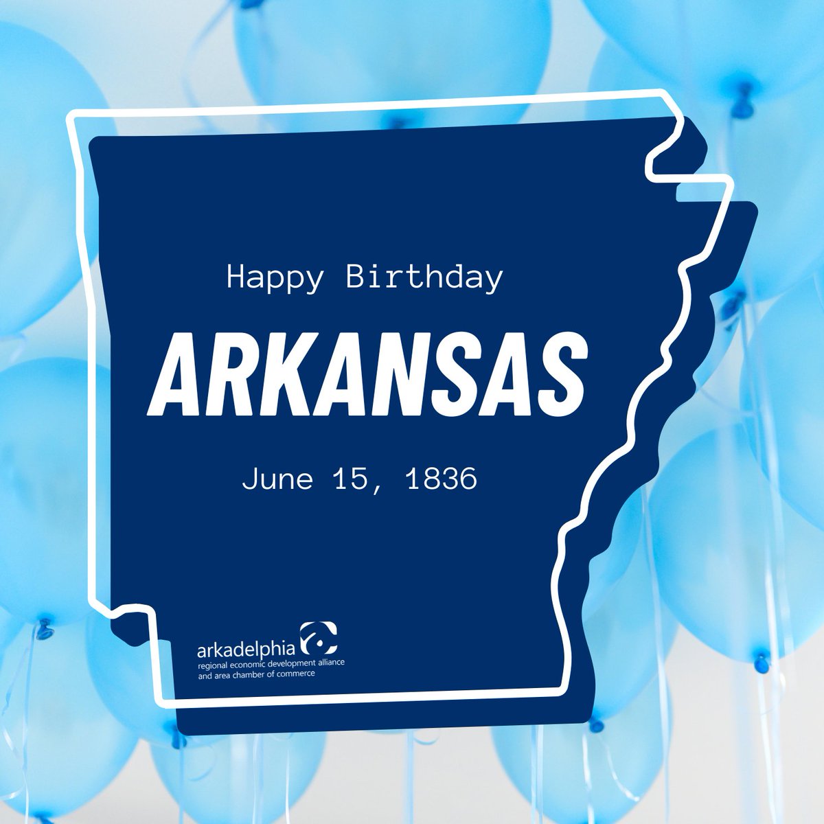 Happy birthday to our great state! 🎂 🎉 

On June 15, 1836 Arkansas was officialy admitted to the Union making it the 25th state of the United States of America. 

#Arkansas #ClarkCounty