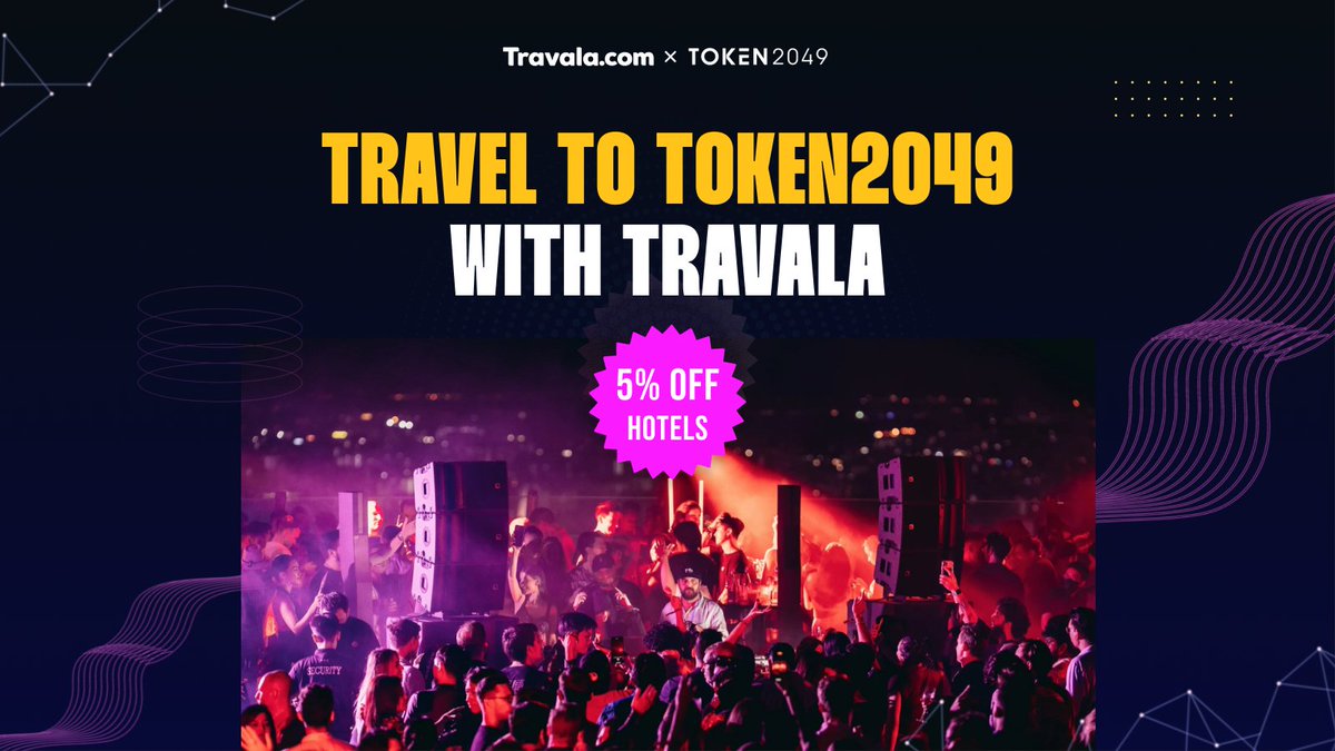 Ready for #Token2049 Singapore 2023?🇸🇬

As the official Travel Partner, @travalacom has got you covered with the best deals on hotels! Follow the link below to get 5% off your booking!
🌏bit.ly/3JTytxr

🏨Book your complete trip using your favorite #crypto! @token2049