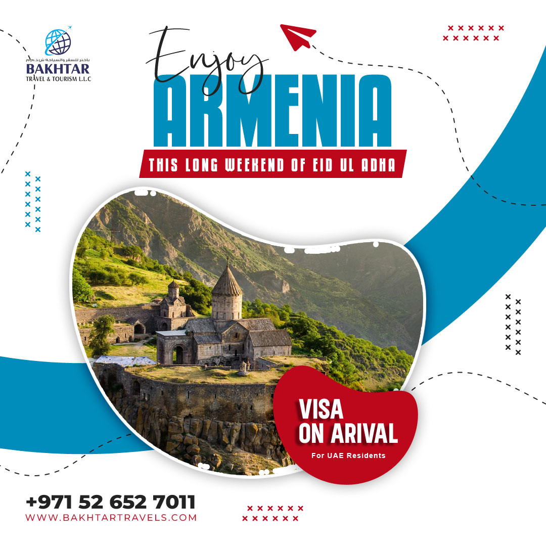 💫 EidAlAdha Deals🌙
📷𝐒𝐮𝐩𝐞𝐫 𝐒𝐮𝐦𝐦𝐞𝐫 𝐒𝐚𝐯𝐞𝐫📷- Enjoy a Long Weekend on this Eid ul Adha with an unforgettable journey as you delve into the breathtaking beauty and rich cultural heritage of Armenia.
#newdeals #armenia #supersale #tbilisi #yerevan  #bkahtartravels