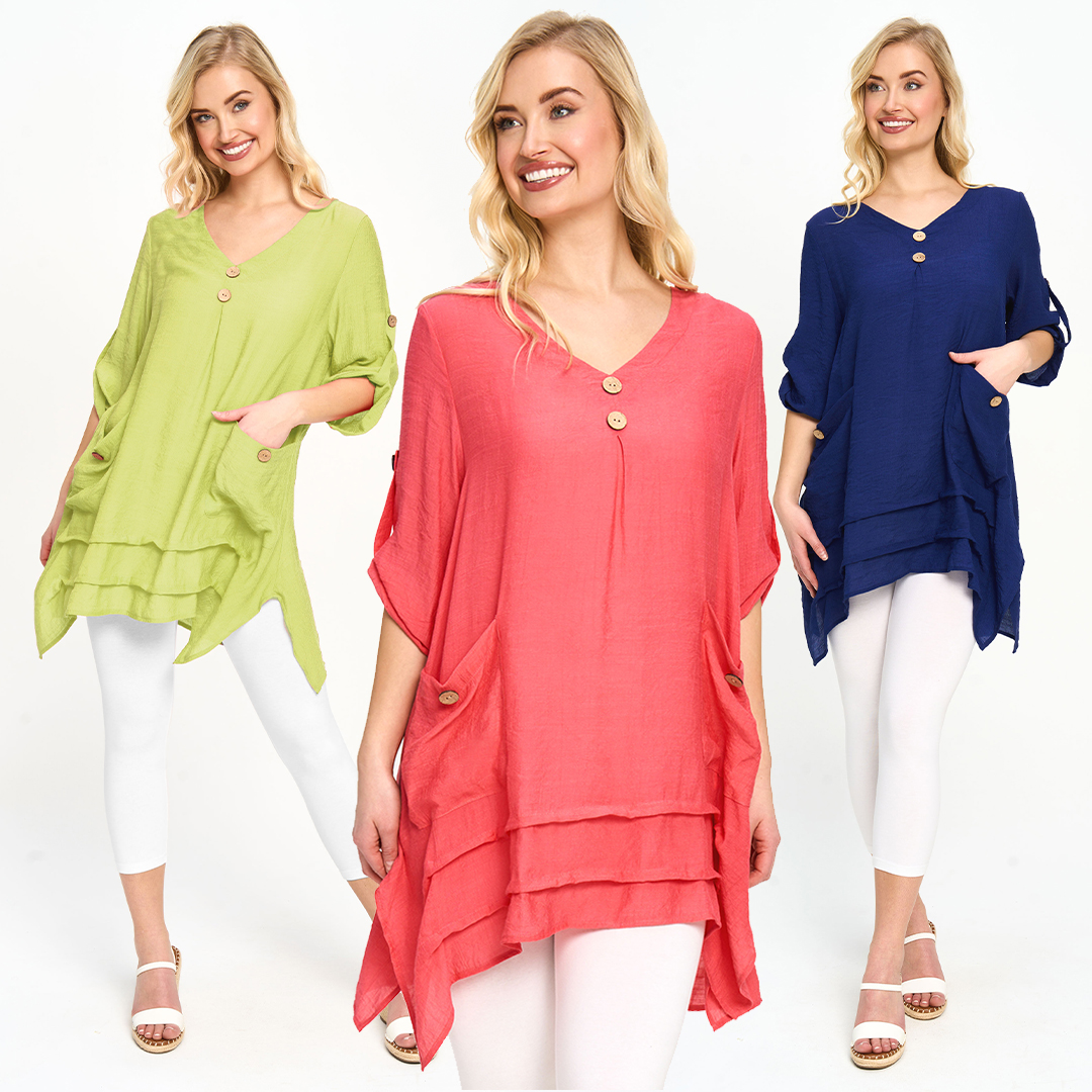 RedCoralFashion's tweet photo. LIMITED STOCK: We’ve crafted these tunics with lightweight and breezy fabric that will keep you feeling and looking fresh all summer long ⛅🍃 Shop them now in stores and online: https://t.co/u5tsDFq898
.
.
#RedCoralFashion #LimitedStock #LinenLike #Tunics #Stratford #StJacobs https://t.co/BSl6PQT2fa