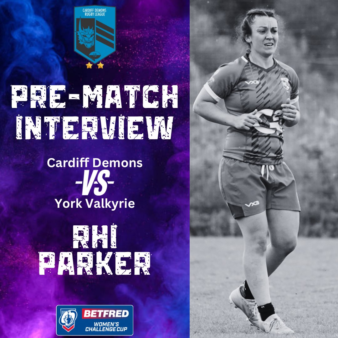 🎤 🎤 🎤 

Heading into the quarter final of our debut challenge cup is an exciting time, It's a great opportunity to test ourselves against one of the best 🧵👇🏼

#WomensRugbyLeague #CardiffDemons #ChallengeCup #PreMatchInterview #KweensOfTheSouth #NorthMeetsSouth #UppaDemons