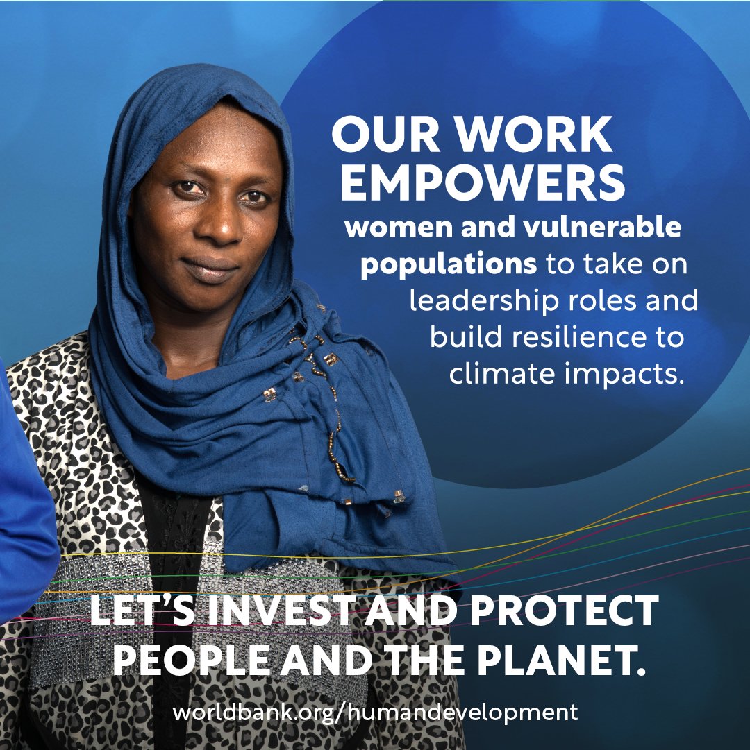 📣#ClimateAction starts with people.

🌐That's why at the @WorldBank, we #InvestInPeople, #education, #health and well-being to building a sustainable future for all!

ℹ️ wrld.bg/h47f50OEVhq

 #ClimateActionWBG