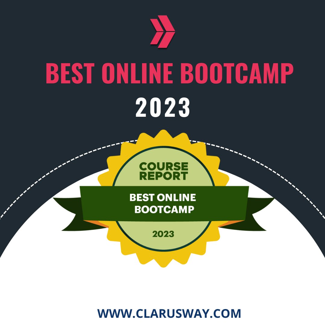 🎉 Big news! 🚀🌟 Clarusway has just been recognized by @CourseReport as one of the BEST ONLINE BOOTCAMPS in the industry! 💻🔥 Join us in celebrating this outstanding achievement as we continue to empower learners worldwide with cutting-edge tech education. 🌐✨ With an…