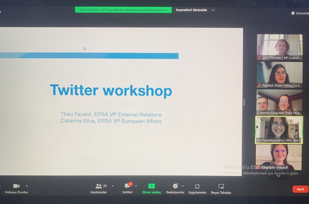 Today, @Theo_EPSA and @Catarina_EPSA gave a Twitter workshop at the <a href="/EPSA_Online/">EPSA</a> APR Meeting! 👩‍💻

Twitter is a great tool for EPSA’s #advocacy and I encourage all members to use it 🗣

#policy #pharmacy