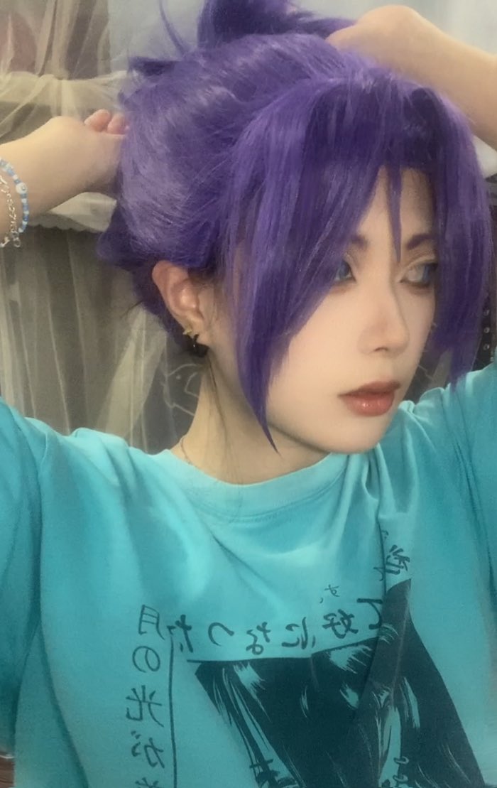 Chayuzi's tweet photo. 试一下玲王的毛—— https://t.co/ytRehE371N