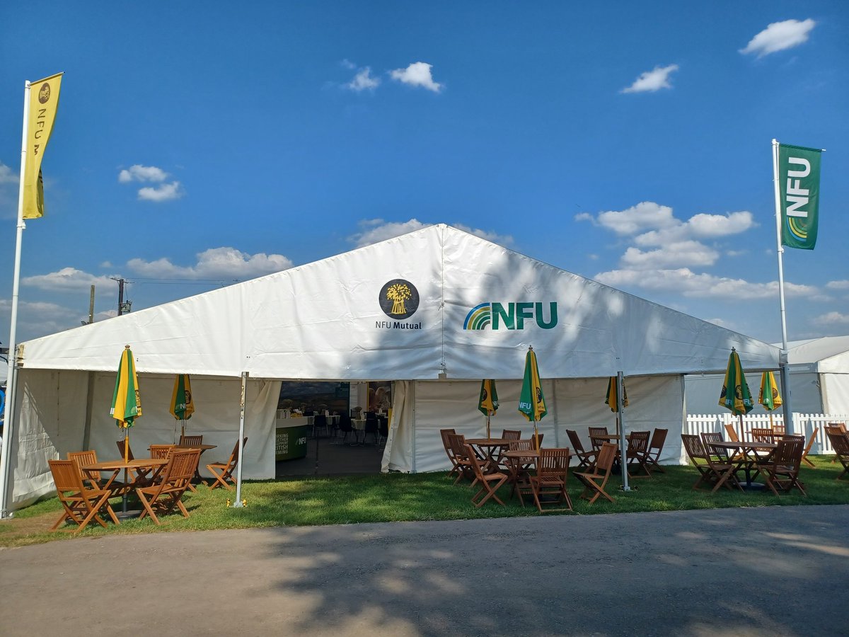 The @NFUtweets stand at the @3countiesshows is all ready for the next three days ☀️ Come along to say hello and check out our events and speakers or just to have a chat ☕️ @NFUsouthwest @NFUWestMids @NFUHfds @NFUWorcs
