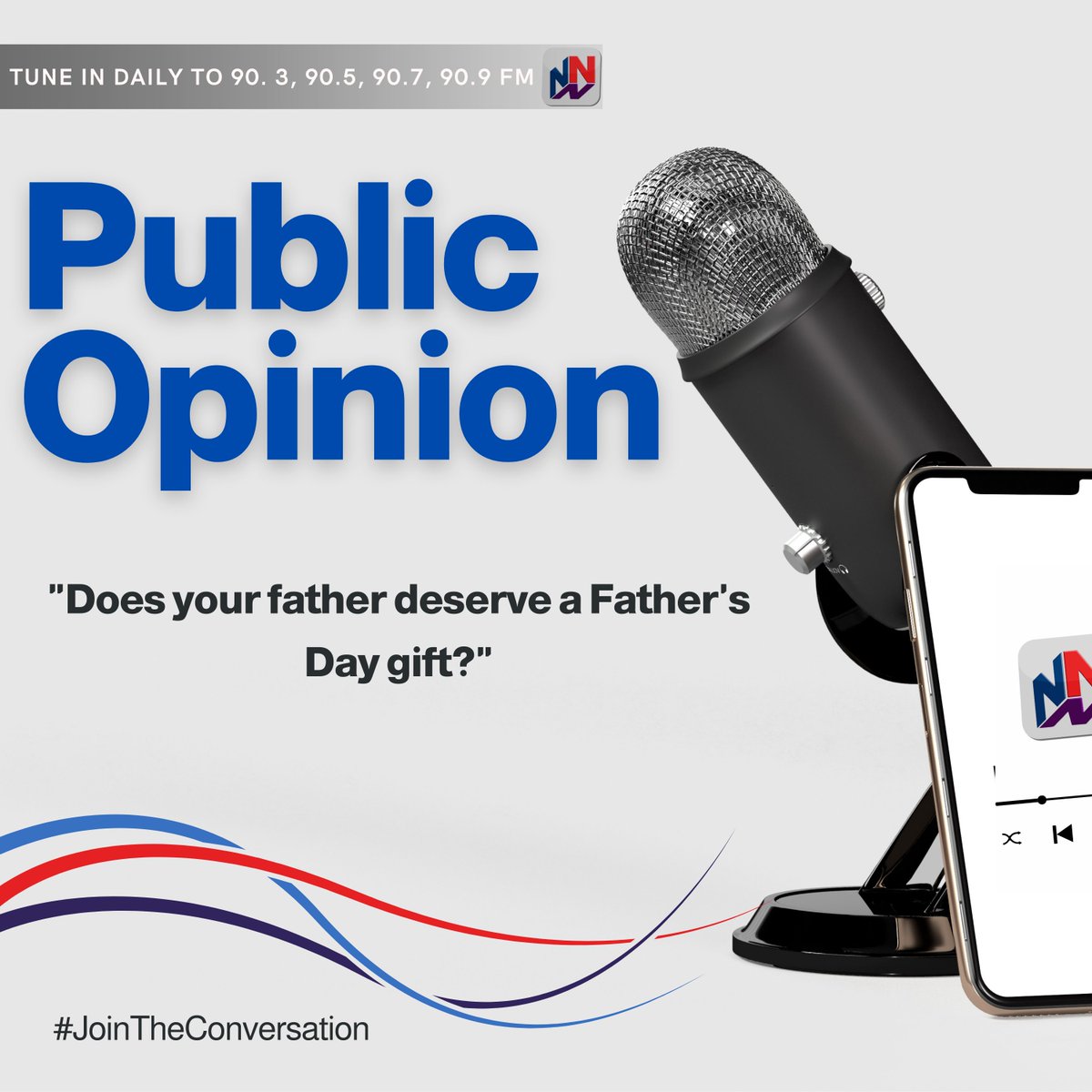NationwideRadio's tweet photo. In public opinion today we ask,

"Does your father deserve a Father's Day gift?"

Comment below &amp; let us know your thoughts. Your views will be aired daily during N@5 at 6:30pm. 

#NNN #NW90FM #MyNationwide 
 #NNNPublicOpinion https://t.co/yIsHYNqXBP