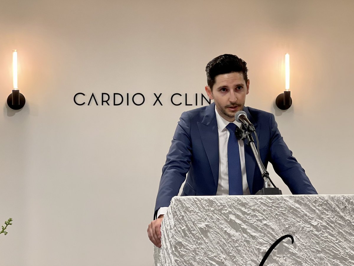 🔴 Inauguration du nouveau centre de cardiologie et laboratoire d'échocardiographie, révolutionnaire et ultramoderne, « Cardio X Clinic » de Benjamin Essayagh, titré meilleur jeune cardiologue et chercheur d'Europe en 2020, ouvert à Forville avec le soutien de la #MairieDeCannes.