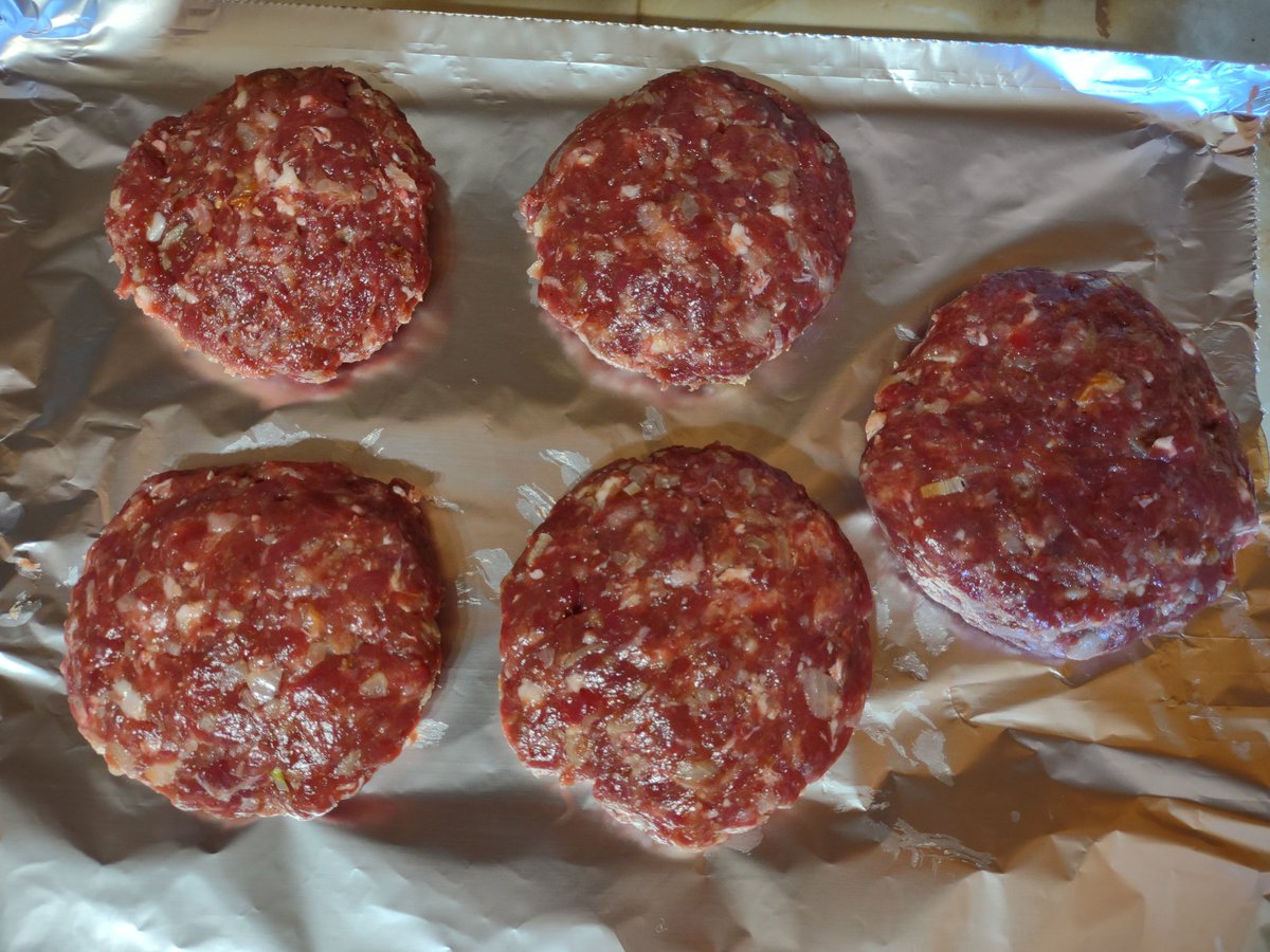 Supper tonight homemade muntjac burgers #fieldtofork #venison