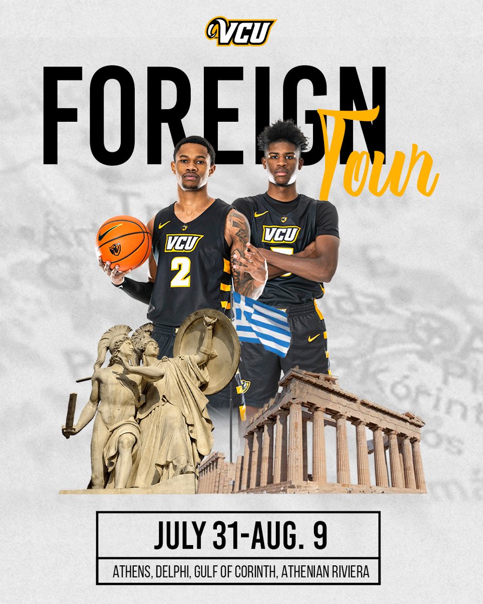 The Rams are going international 🇬🇷

📰  bit.ly/3P9ukZk

#UNLIMITED #LetsGoVCU