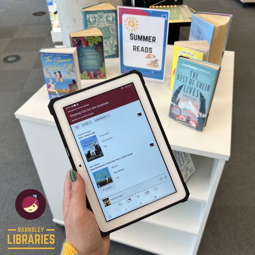 The #LibbyApp is now available for Fire tablets! Try one of the reads from our “Staying Out For The Summer” collection; perfect for this sunny weather!! 🌞 

Find Libby in the @amazon Appstore. 

#Kindle #LibbyLife #LibraryApp #SummerReads #SummerBooks