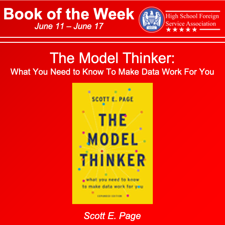 hsfsatoday's tweet photo. 📕Book of the Week!

✅HSFSA recommends "The Model Thinker"!

#diplomacy #internationalrelations #foreignpolicy #learning #reading #BooksWorthReading

Find more great literature for aspiring diplomats at https://t.co/9BjKrO6JwC! https://t.co/1btDP4zJxu