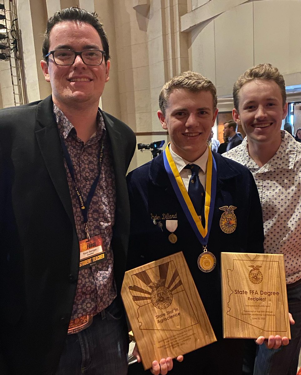 GPS_District's tweet photo. Congratulations to Paden! He was chosen as the State Star in AgriScience at the State FFA Leadership Conference in Tucson. Way to represent @Highland_Hawks! #GilbertGold #GPSFamily https://t.co/dohVMylZiR
