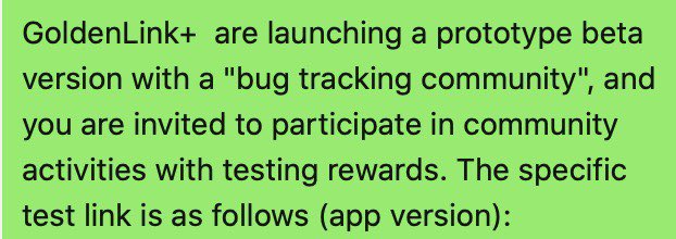 GoldenLink_Plus's tweet photo. 1. https://t.co/k0gz9cr8qL
    Android
2. https://t.co/hZTfxEWy5i
    ioS
3. https://t.co/YgZlaYSg3x
    Landing page for GoldenLink+ Beta Program
@NFT_Aerfa 
@bishengkegs 
@cryptohaiyu 
@AlanSunJet 
@rorara_lens 
@coindalijie https://t.co/yd7Wtb2wkm