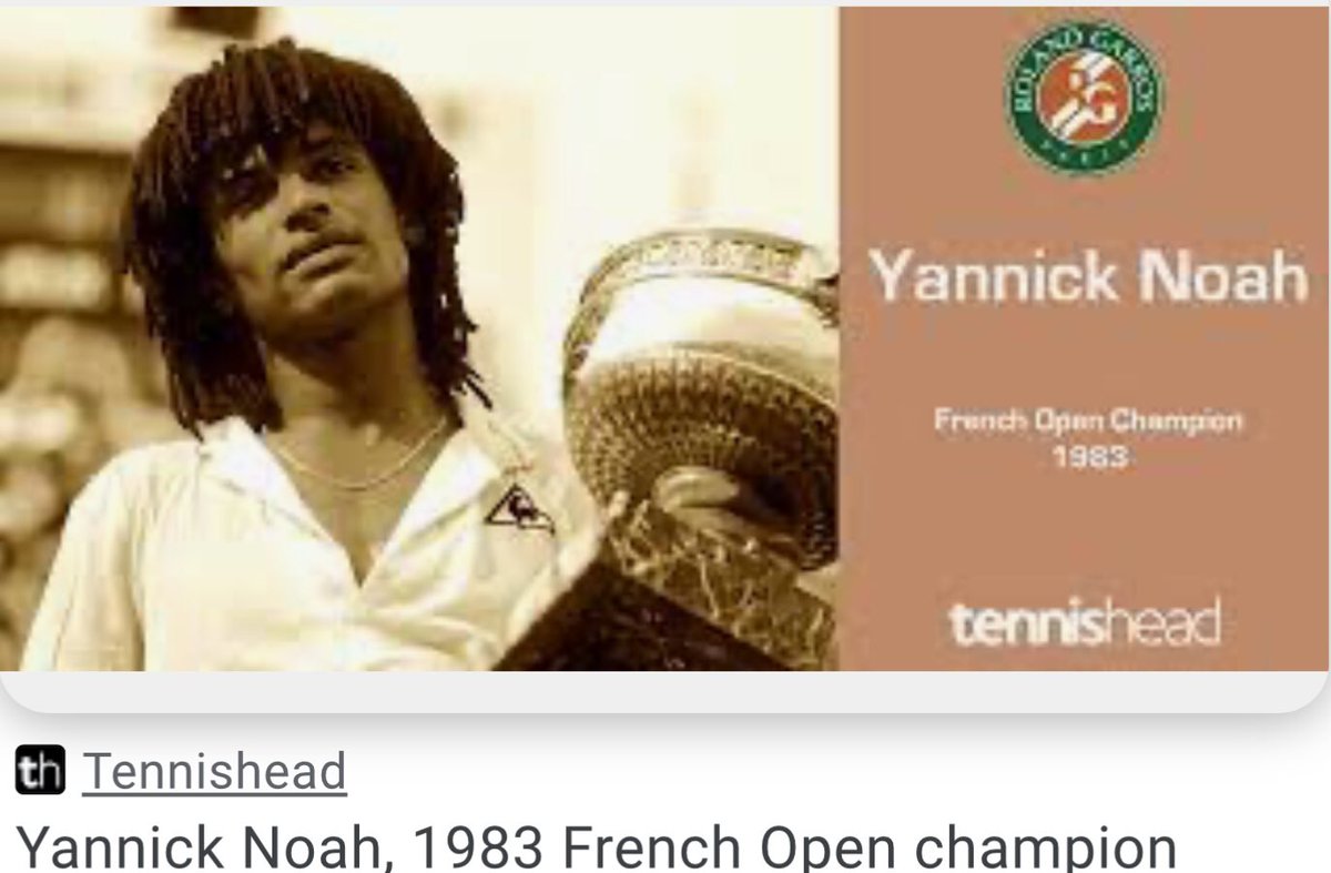 @ATPMediaInfo @josemorgado @richardgasquet1 @Gael_Monfils @GillesSimon84 @NoahYannick @fabsantoro72 Yannick’s 7 wins on the red clay of Paris counts heavier than all the rest of the wins combined.

Lives on 40 years later ❤️