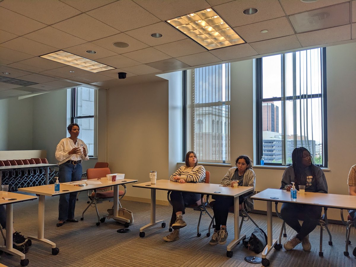 TrYOUPhilly's tweet photo. WTS Philadelphia TRYOU had its  final event of the school year. Students were given a presentation on team building and participated in a LEGO challenge. Notable Woman in Transportation  Esther McGinnis spoke to students about the transportation industry and her journey. https://t.co/PTJEl1TjAq