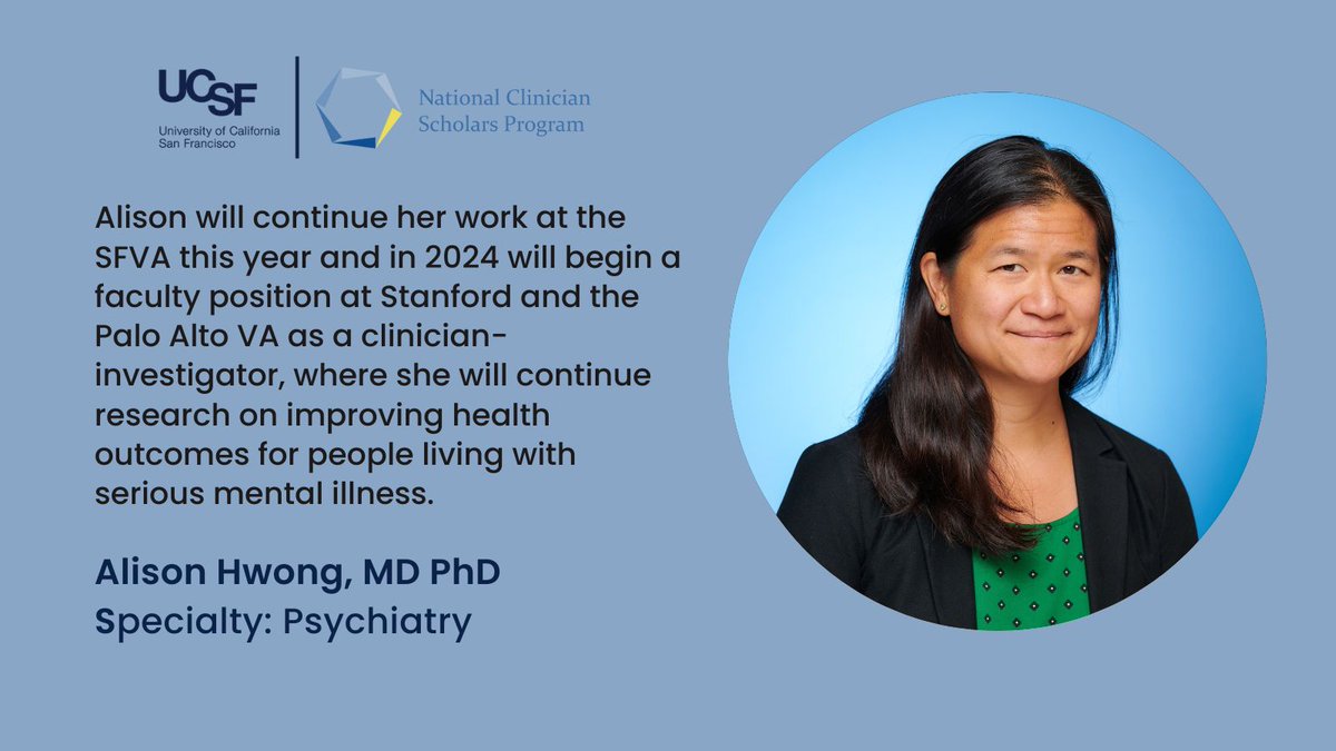 NCSP_UCSF's tweet photo. Congratulations @AlisonHwong on your continued success and dedication to our Veterans! 🌟
@SFVAMC @VAPaloAlto @StanfordHealth https://t.co/35LIralHx1