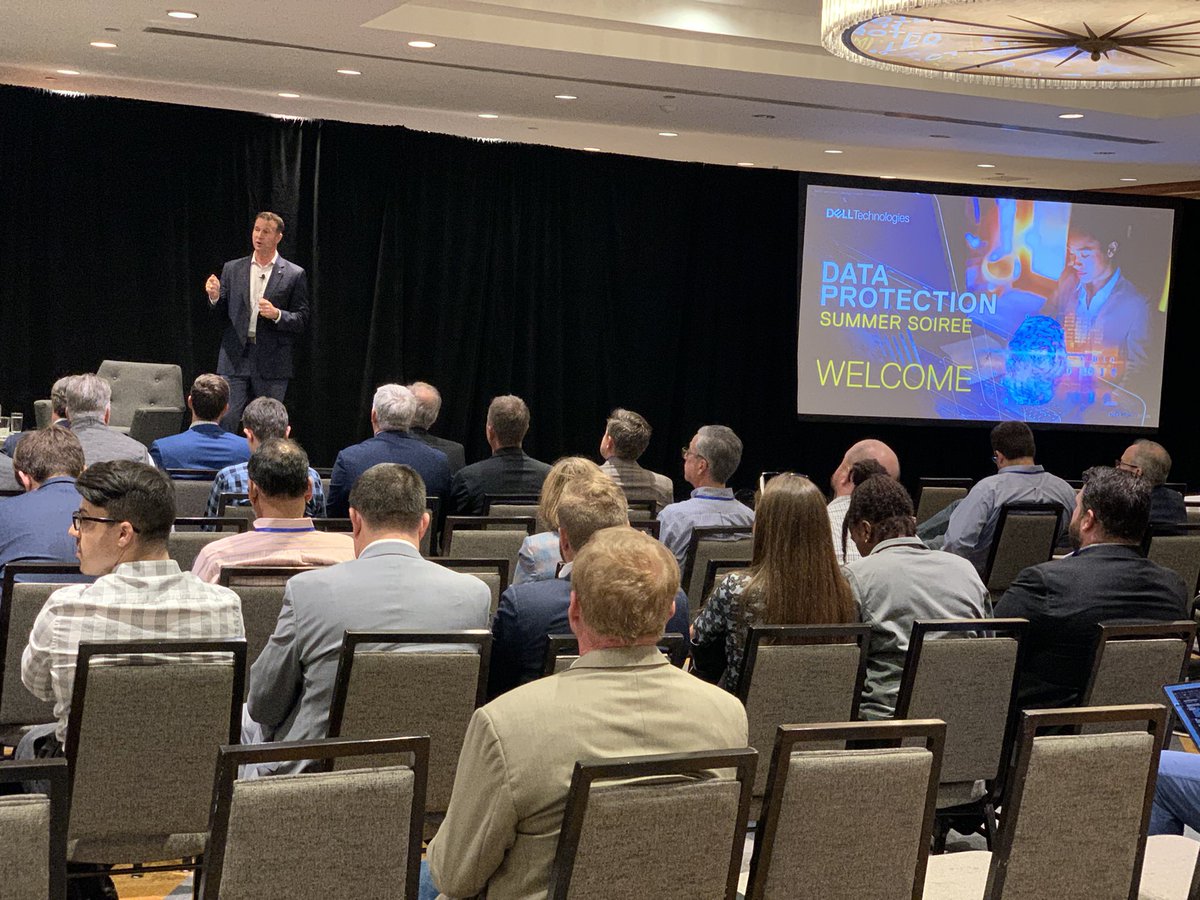 DP_Fed's tweet photo. @Dedupsky kicking off our 13th Annual @DellDataProtect Summer Soiree! https://t.co/SxJr62v69r